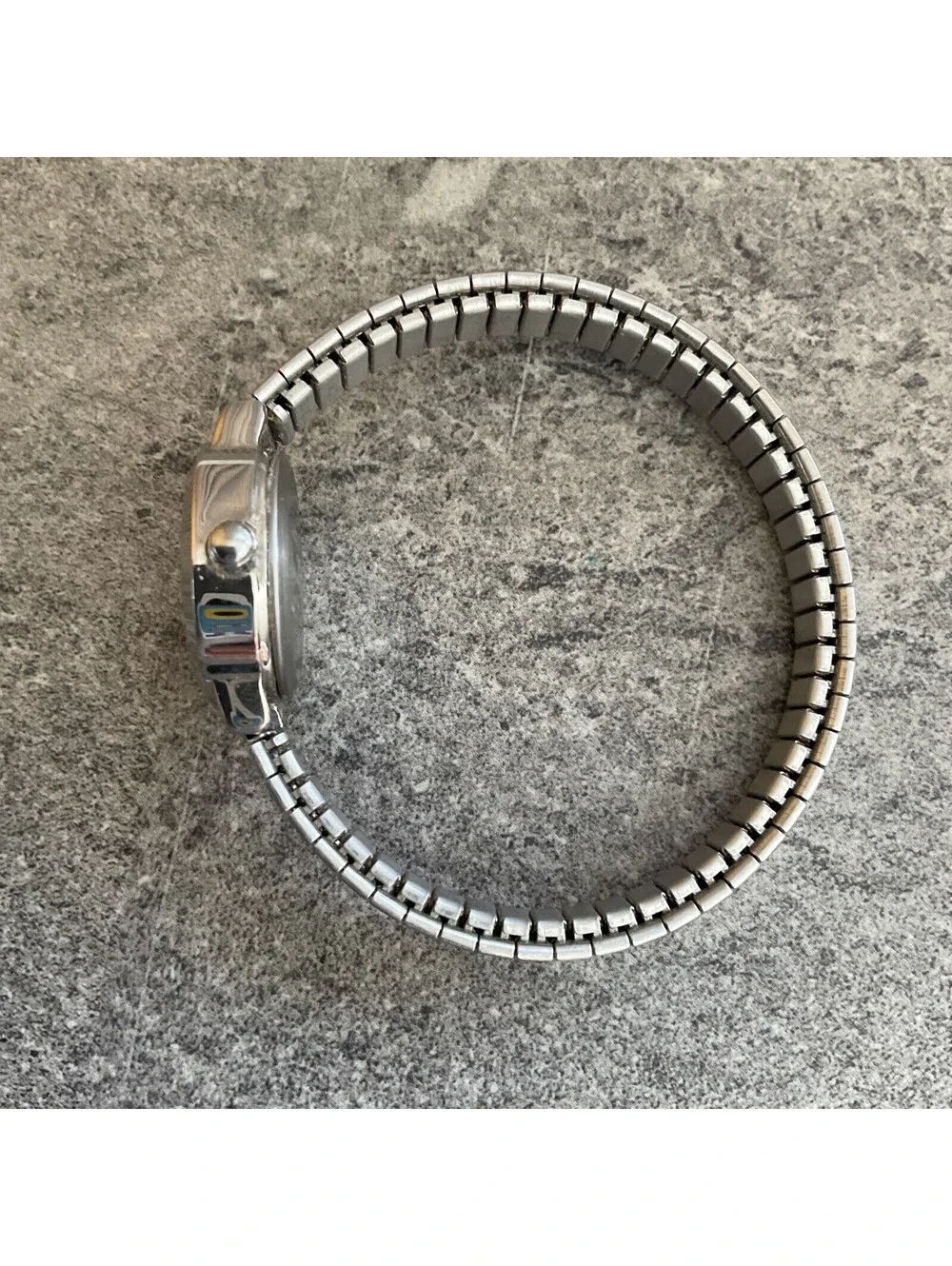 Carriage by Timex Watch Women Silver Tone Stretch Band Round 30M WR Bin K